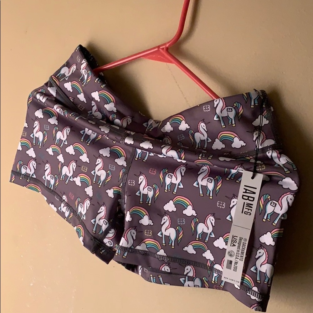 IAB Rainbow Unicorn Booty Shorts